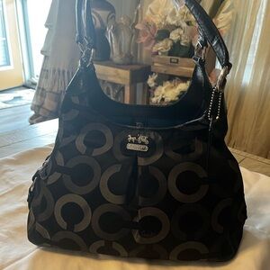 Coach Black Signature Shoulder Bag
